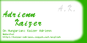 adrienn kaizer business card